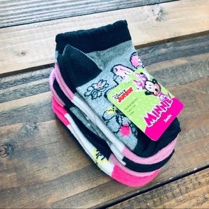 5 Pairs Minnie Mouse Toddler Girl Socks
